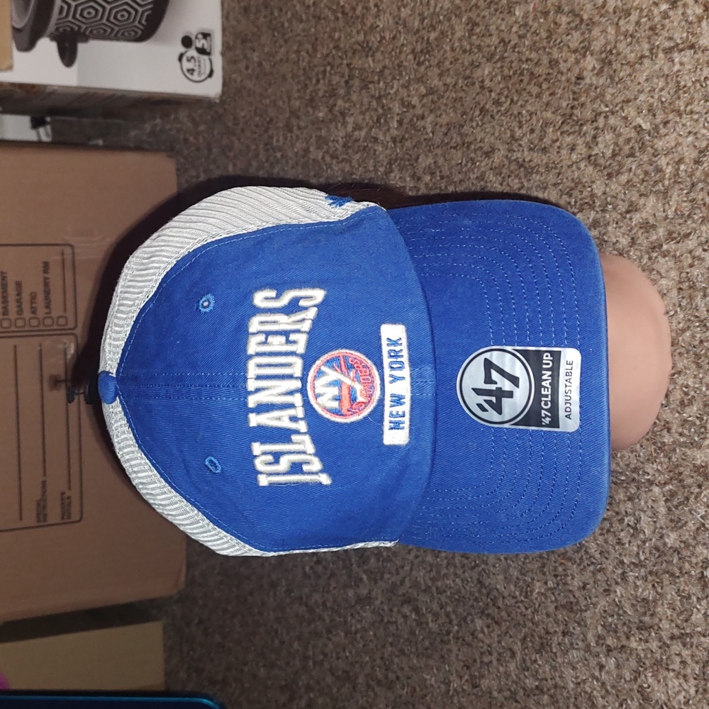 '47 Brand NHL New York Islanders Trucker Clean Up Royal Blue Snapback Hat OSFA
